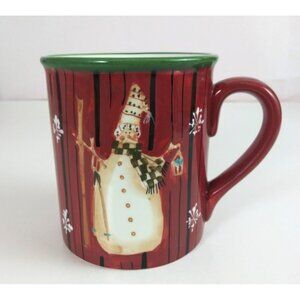 Noble Excellence Earthenware Snowmates Snowman Coffee Cup Mug